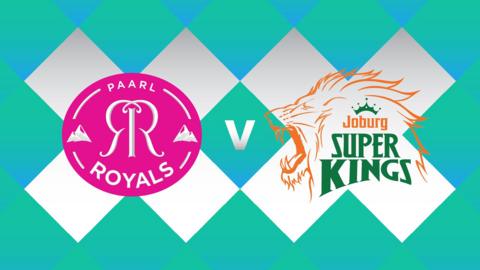 Paarl Royals v Joburg Super Kings badge graphic