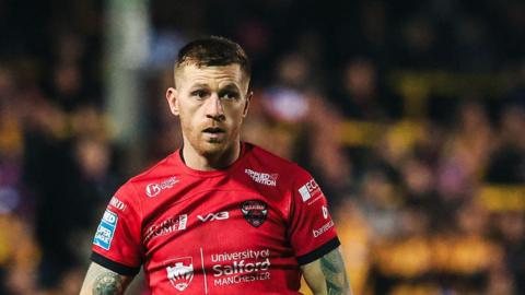 Marc Sneyd in action for Salford Red Devils
