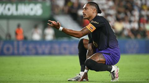 Raphinha celebrates