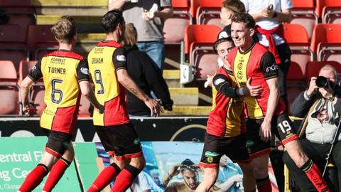 Partick Thistle celebrate