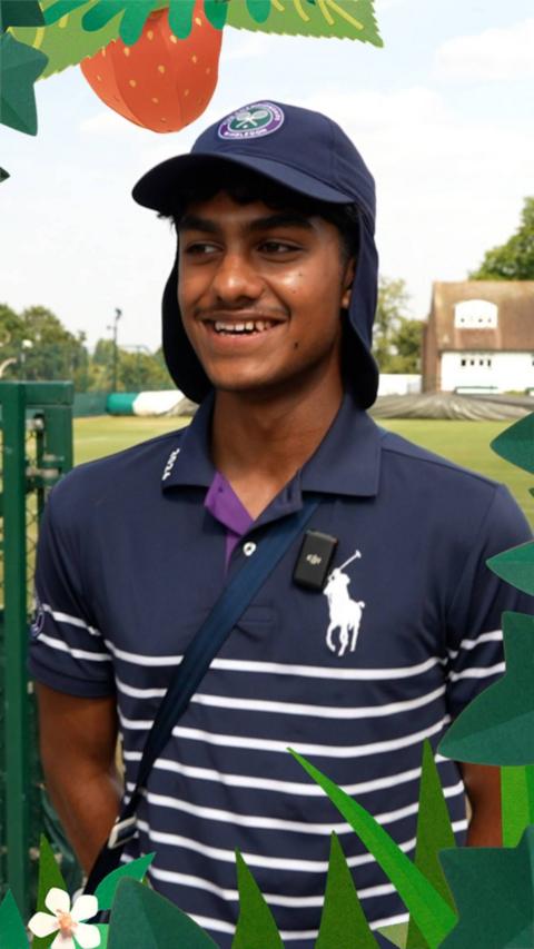Wimbledon ball boy