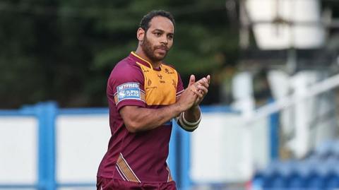 Huddersfield Giants' Leroy Cudjoe 