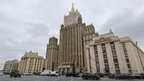 The Russian foreign ministry building