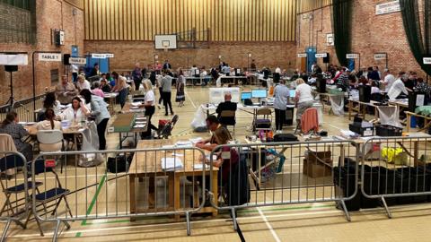 Counting under way in Newmarket