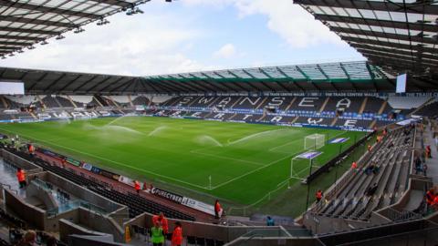 A general view of Swansea.com Stadium 