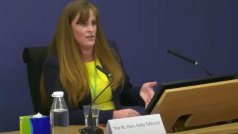 Former minister Kelly Tolhurst gives evidence at the Post Office Horizon inquiry 