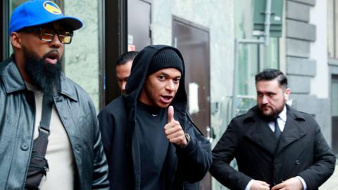 Kylian Mbappé in Stockholm on 11 October