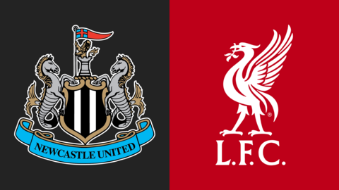 Newcastle United and Liverpool club badges