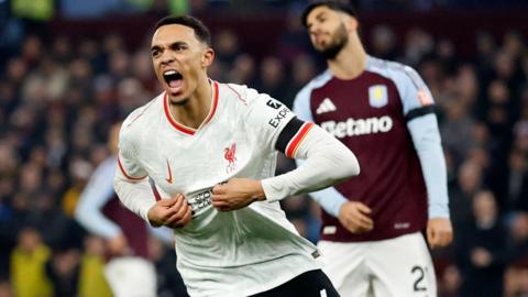 Alexander-Arnold celebrates