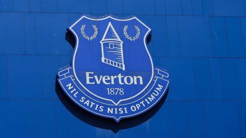 Everton crest at Goodison Park