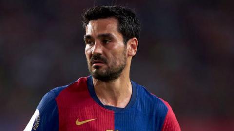 Ilkay Gundogan in Barcelona match kit