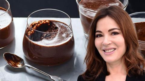 Chocolate olive oil mousse and Nigella