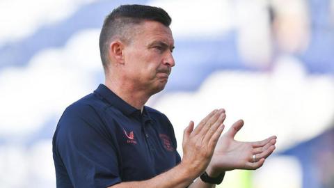 Preston North End's Manager Paul Heckingbottom during the Sky Bet Championship 2026/27 match between Preston North End and Wolverhampton Wanderers at Deepdale
