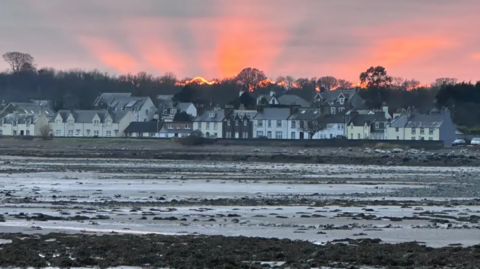 Graham Young snapped this picture of stunning crepuscular rays over Garlieston, Wigtownshire while out walking his dog