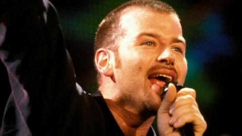 D:Ream's Peter Cunnah performing on stage