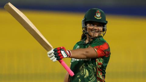 Bangladesh opener Rubya Haider Jhilik reaches fifty
