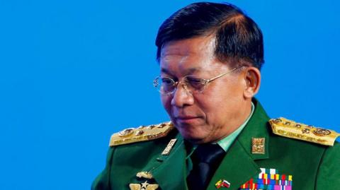 Min Aung Hlaing at the 8th Moscow Conference on International Security (MCIS) in Moscow, Russia on April 24, 2019