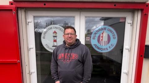 Graham Smith outside the club house