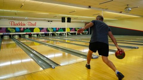 Man bowling in Ayr, Queensland