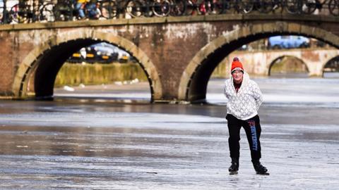 Dutch ice skater