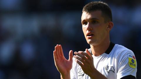 Jason Knight in action for Derby County