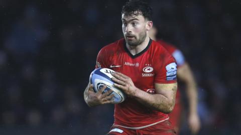 Dom Morris in action for Saracens