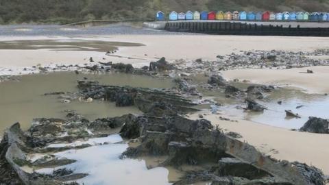 SS Fernebo wreck on Norfolk beach