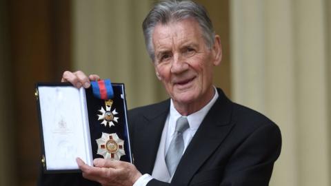 Michael Palin after receiving his knighthood