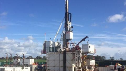 Fracking site, Lancashire