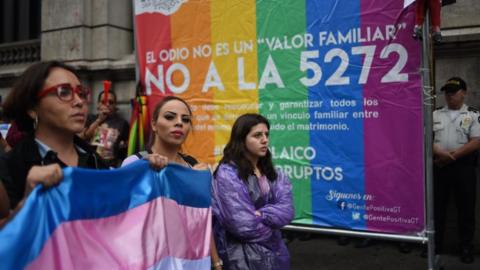 LGBT groups have protested against the law, which was first debated in 2017