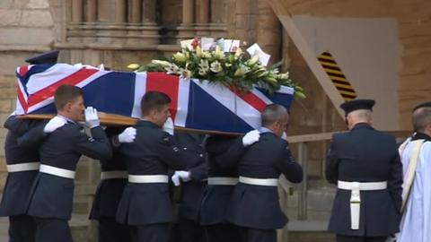 Funeral service for Cpl Jonathan Bayliss