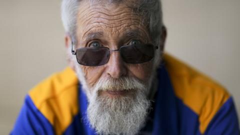 Roy Janetzki of Wodonga poses for a photograph following the launch of the National Redress Scheme in Sydney, New South Wales, Australia,