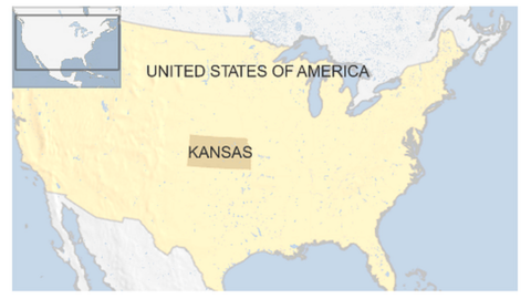 91ȱ map of Kansas