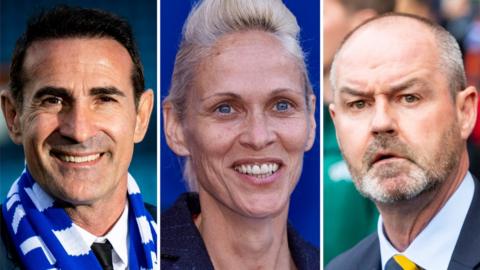 Angelo Alessio, Shelley Kerr, Steve Clarke and Rod Petrie