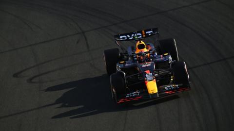 Max Verstappen during Saudi Arabian GP first practice