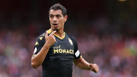 Wissam Ben Yedder of Monaco during the pre-season friendly match between Arsenal FC and AS Monaco at Emirates Stadium on August 2, 2023 in London, United Kingdom.