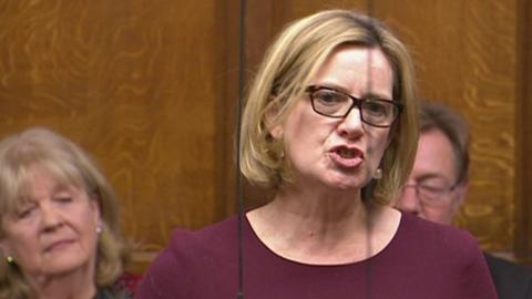 Amber Rudd in House of Commons