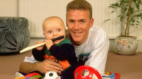 Alec Stewart and son Andrew