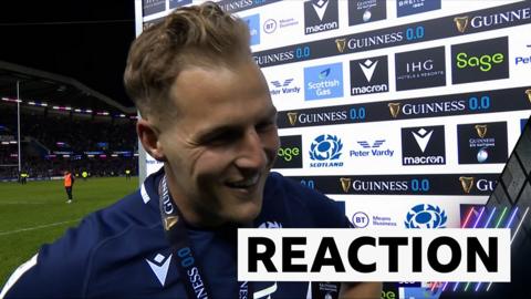Van der Merwe reacts to win against England