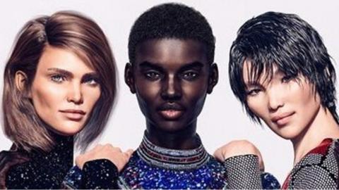 Shudu is among the digitally-created 3D models used in fashion brand Balmain's latest campaign.