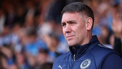 Dave Challinor at Edgeley Park for the Leyton Orient play-off game