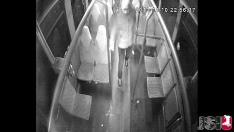 CCTV image captured on bus