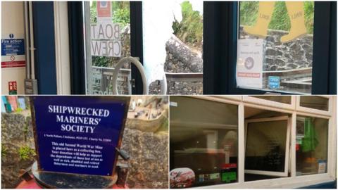 Images of break-in locations in Tenby