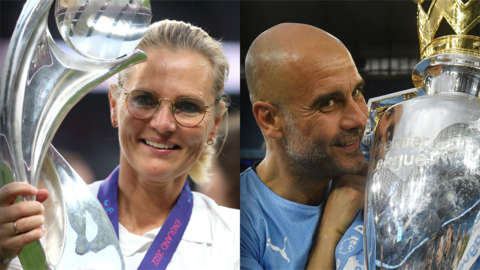 Sarina Wiegman and Pep Guardiola