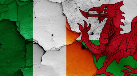 Baner Iwerddon a Chymru