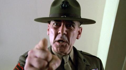 R. Lee Ermey in the film Full Metal Jacket