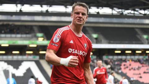 Salford City striker Matt Smith