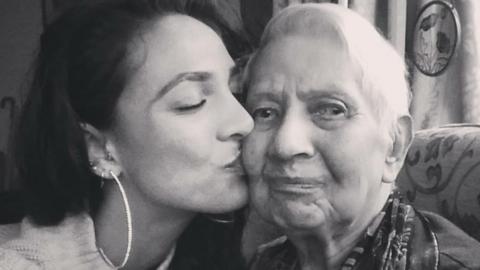 Crystal Apollonia and her grandmother Grace Greenwood