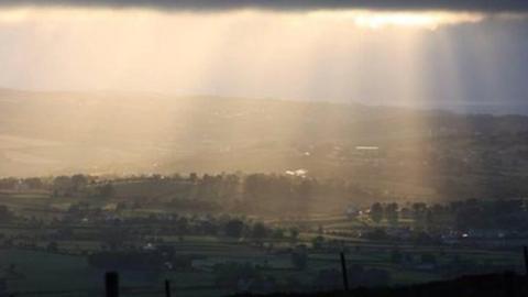 The panoramic view from Grianan of Aileach