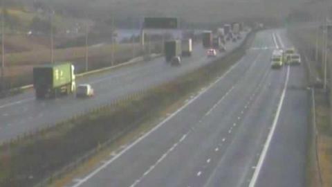 Section of closed M62